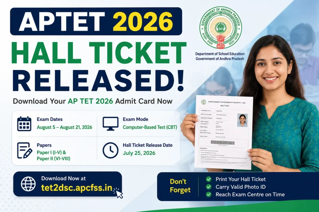 APTET 2026 Hall Ticket