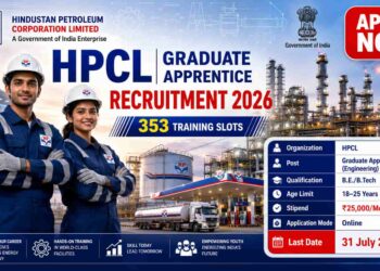 HPCL Graduate Apprentice Recruitment 2026 Notification for 353 Graduate Apprentice Trainee Posts