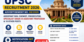 UPSC Recruitment 2026
