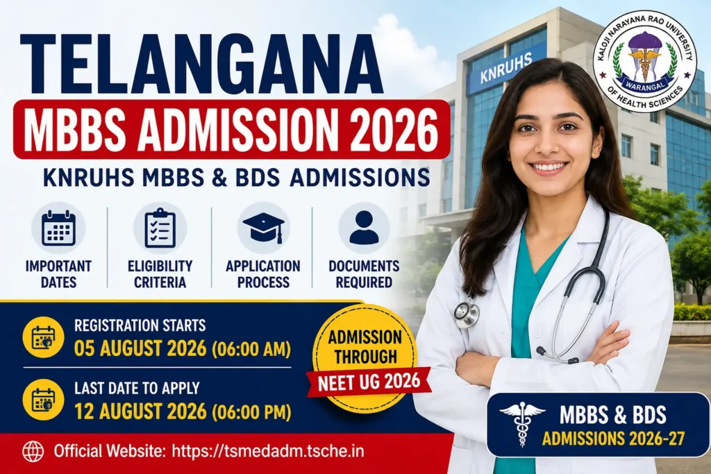 Telangana MBBS Admission 2026 Notification