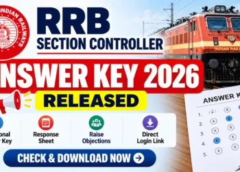 RRB Section Controller Answer Key 2026