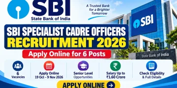 SBI Specialist Cadre Officers Recruitment 2026 Apply Online